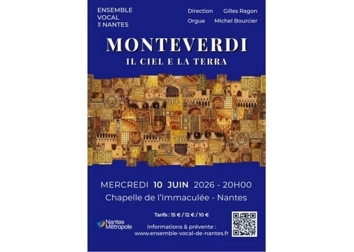 Illustration de l'événement : Concert Monteverdi - Ensemble Vocal de Nantes