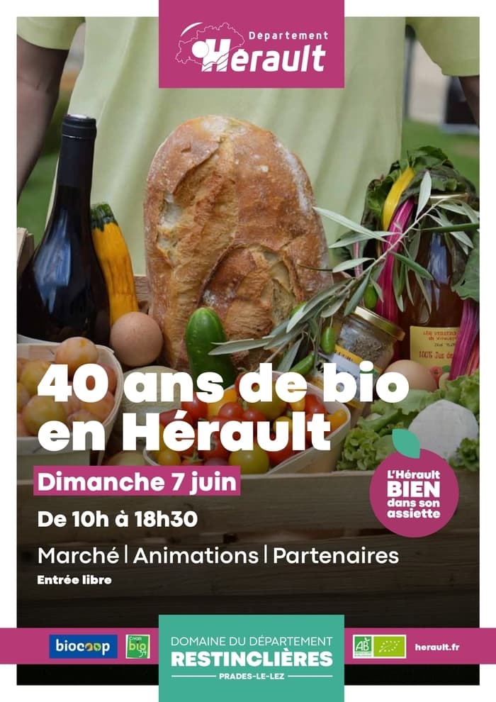 Illustration de l'événement : 40 ans de bio en Hérault avec Biocoop et le CIVAM Bio 34