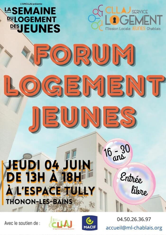 Illustration de l'événement : Forum Logement Jeunes à Thonon - 1ère édition