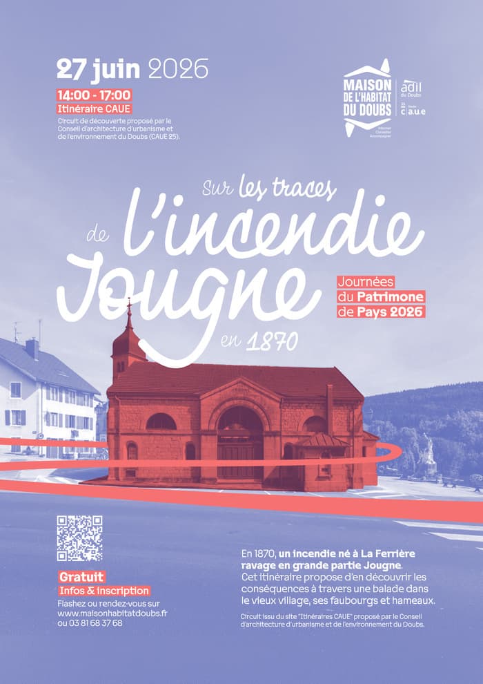 Illustration de l'événement : Itinéraires CAUE - Sur les traces de l'incendie de Jougne en 1870