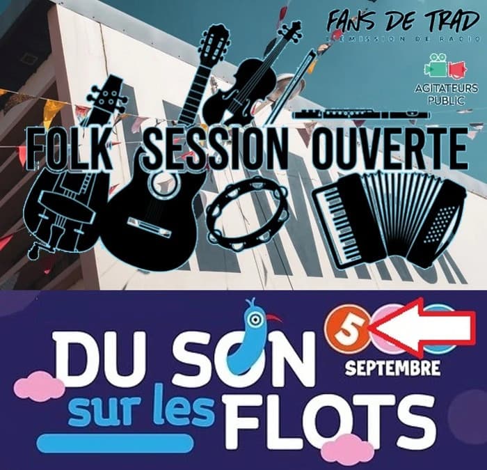 Illustration de l'événement : Folk Session Ouverte durant le festival Du Son Sur Les Flots