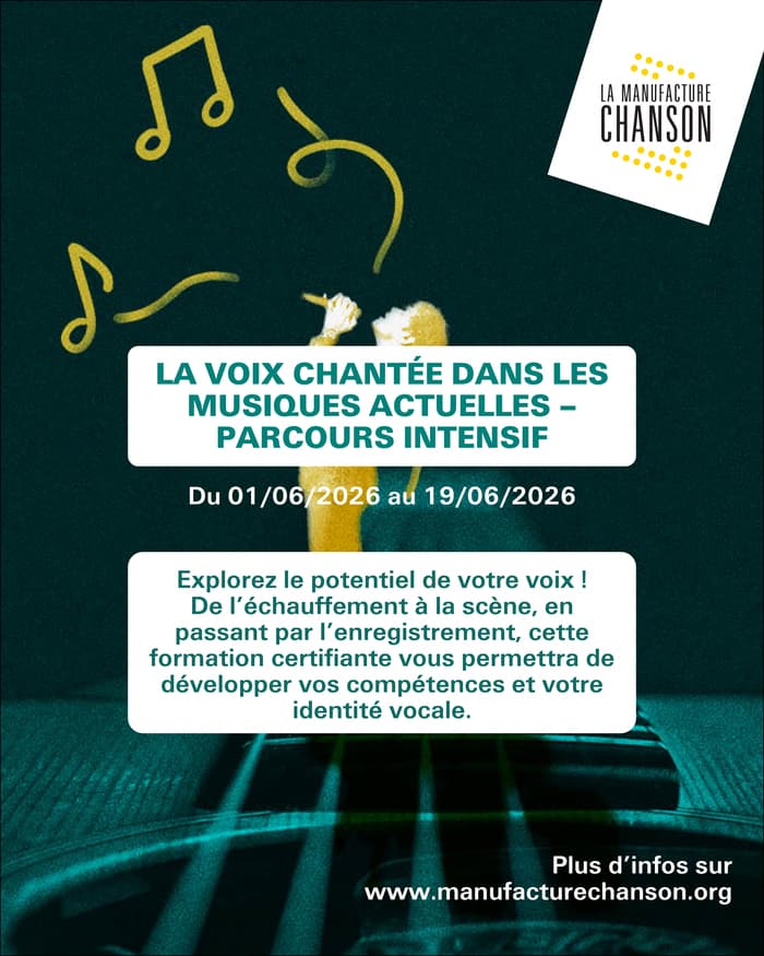 Illustration de l'événement : La voix chantée dans les Musiques Actuelles – Parcours Intensif