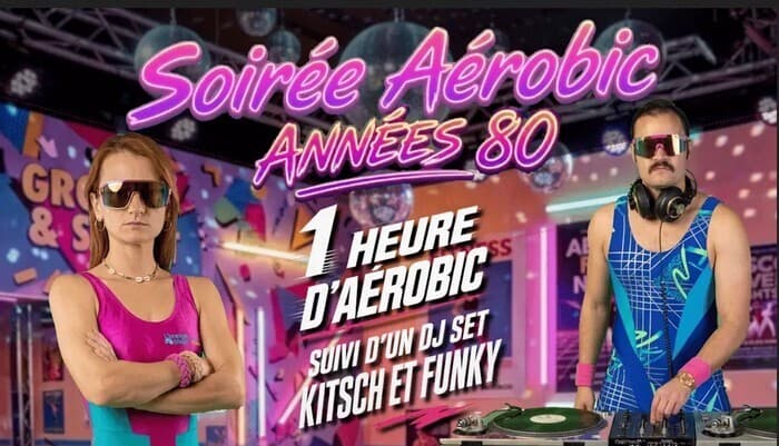 Illustration de l'événement : Soirée Aérobic – Années 80 aux Fleurs du Malt