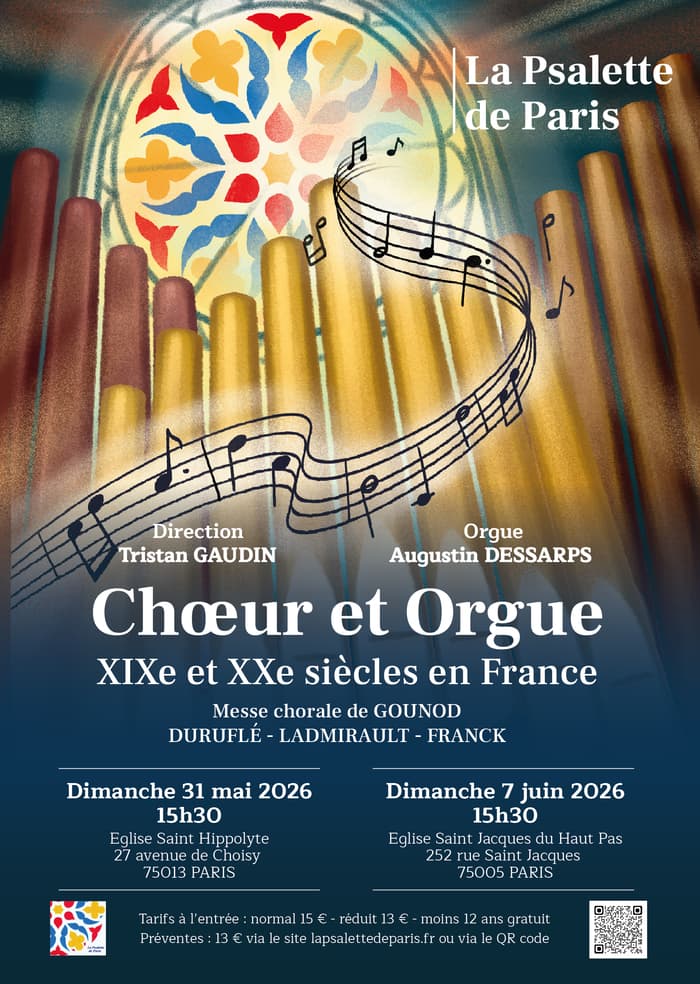 Illustration de l'événement : Concert de la Psalette de Paris pour choeur et orgue "XIXème et XXème siècle"
