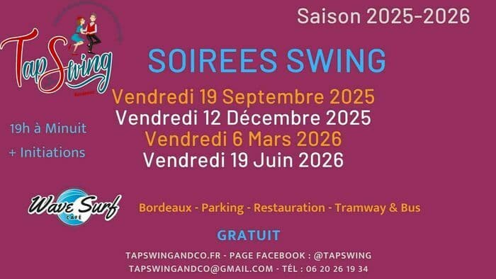 Illustration de l'événement : Soirée swing + Initiation danse swing - Gratuit
