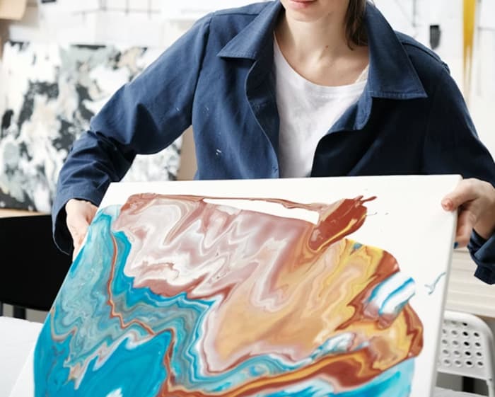 Illustration de l'événement : Atelier Marbling : Peindre sur l'eau