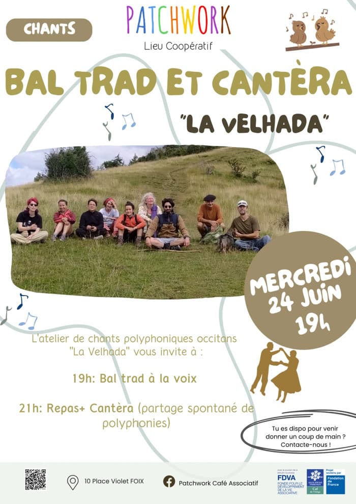 Illustration de l'événement : Bal trad + Cantèra au Patchwork