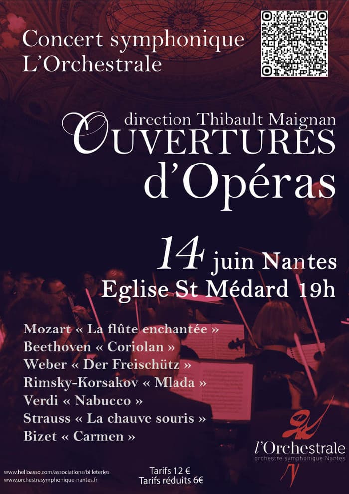 Illustration de l'événement : Concert symphonique de l'Orchestrale : Ouvertures d'opéras