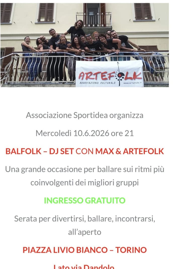 Illustration de l'événement : Ballfolk Dj set con DJ Max e Atrefolk