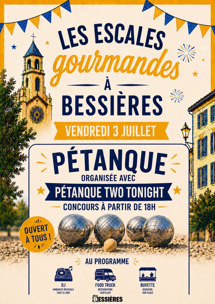 Illustration de l'événement : Escales gourmandes #1 - Concours de pétanque
