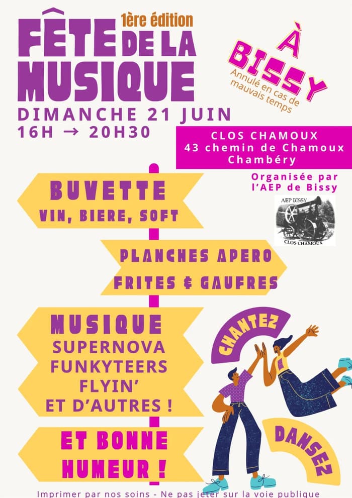 Illustration de l'événement : fête de la mlusique à Bissy-Chambéry