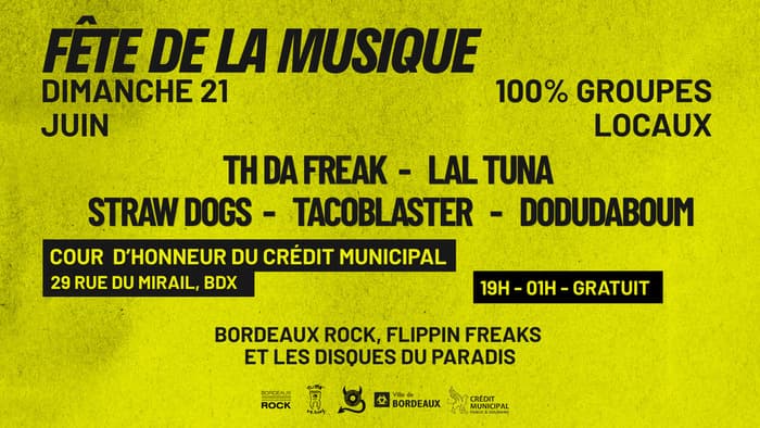 Illustration de l'événement : Th Da Freak / Tacoblaster / Lal Tuna / Straw Dogs / Dodudaboum