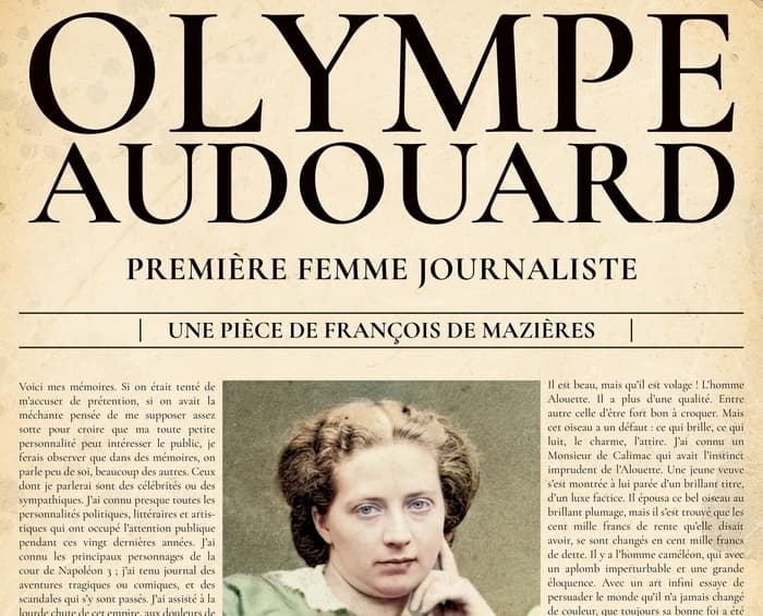 Illustration de l'événement : Olympe Audouard, Première femme journaliste