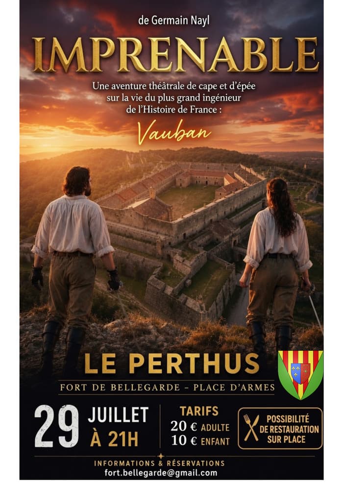 Illustration de l'événement : Spectacle Cape et d'épée "Imprenable" au fort de Bellegarde