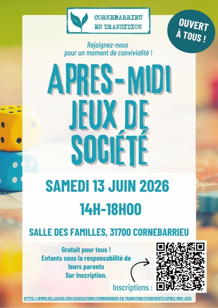 Illustration de l'événement : Après-midi jeux de société