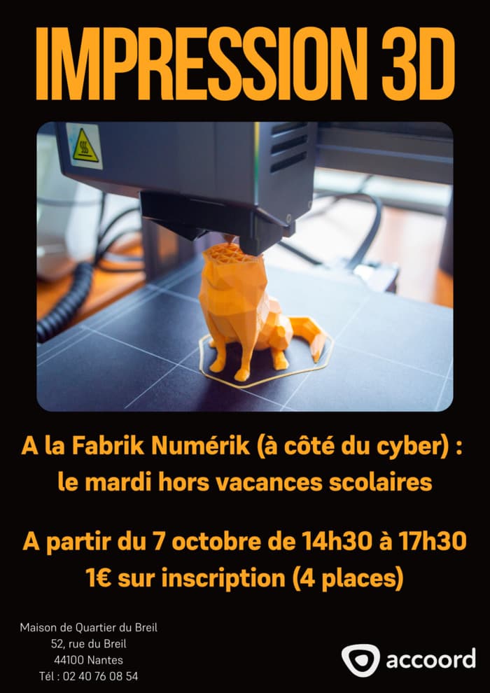 Illustration de l'événement : Découverte de l'impression 3D