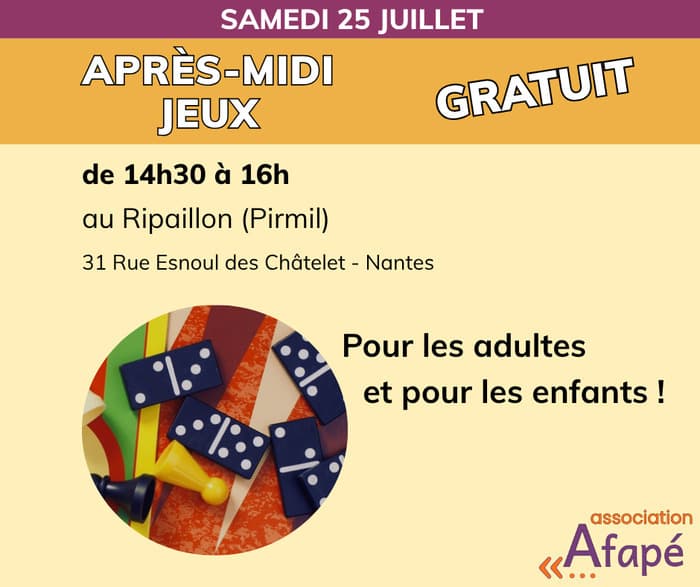 Illustration de l'événement : APRÈS-MIDI JEUX