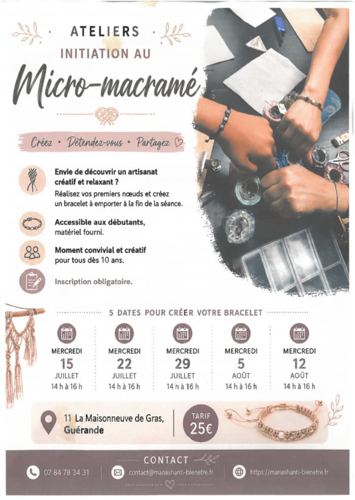 Illustration de l'événement : Ateliers - Initiation au micro-macramé