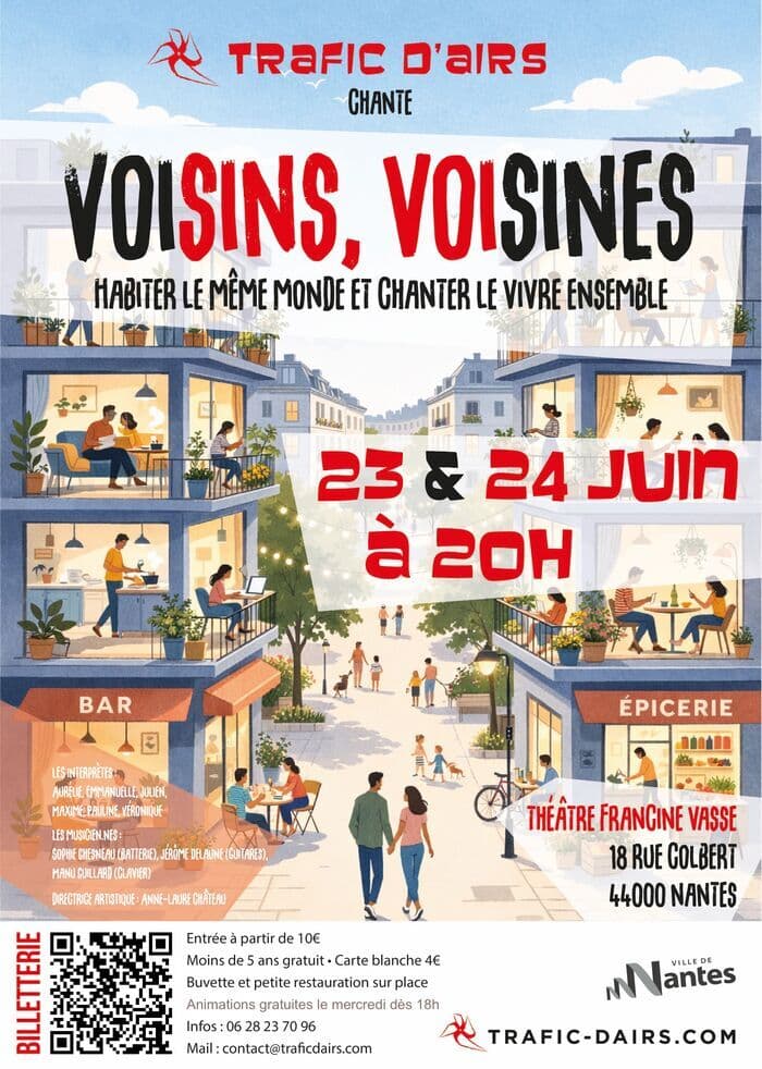 Illustration de l'événement : Concert "Voisins voisines (vivre ensemble)" par Trafic d'airs