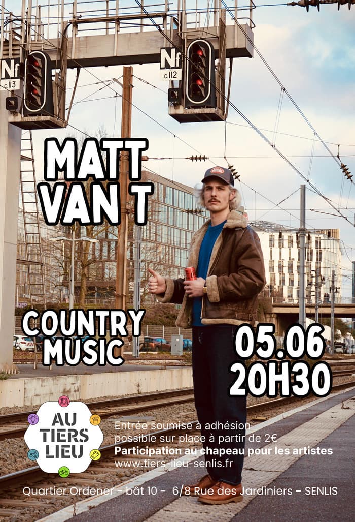 Illustration de l'événement : Concert de Matt Van T - Country Music