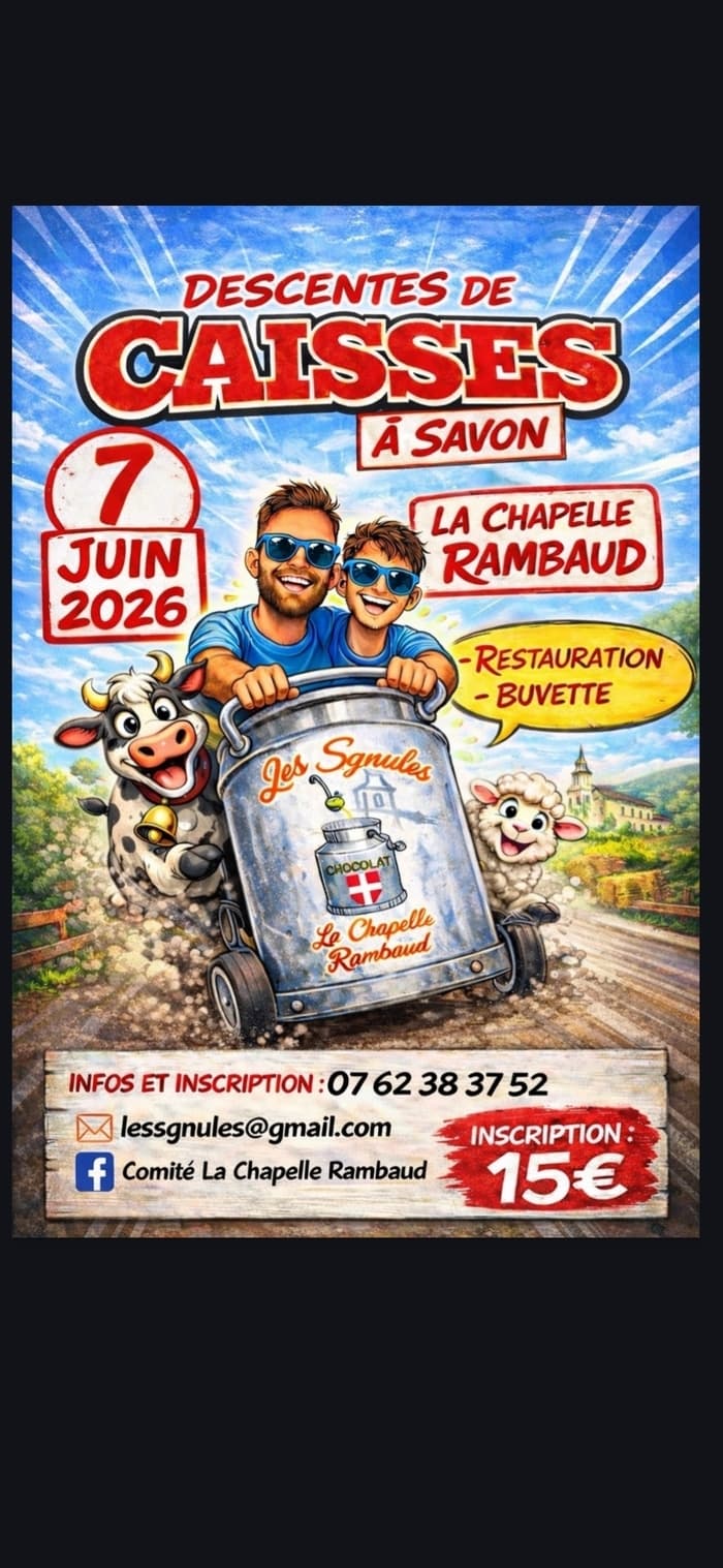 Illustration de l'événement : Caisse à savon La Chapelle Rambaud