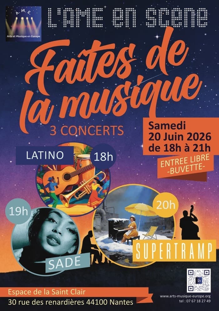 Illustration de l'événement : Concert L’AME EN SCENE : « Faites de la Musique»