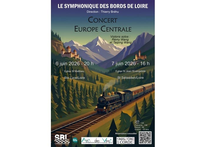 Illustration de l'événement : Concert Europe Centrale par le Symphonique des Bords de Loire