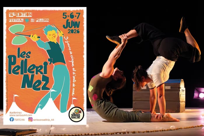 Illustration de l'événement : Les Pelleri’Nez : 3 jours de cirque et d’arts de rue au Pellerin