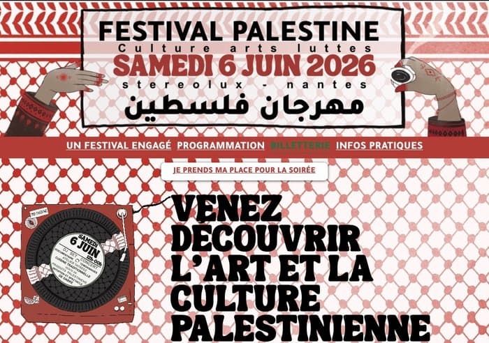Illustration de l'événement : FESTIVAL PALESTINE - CULTURE ARTS LUTTES