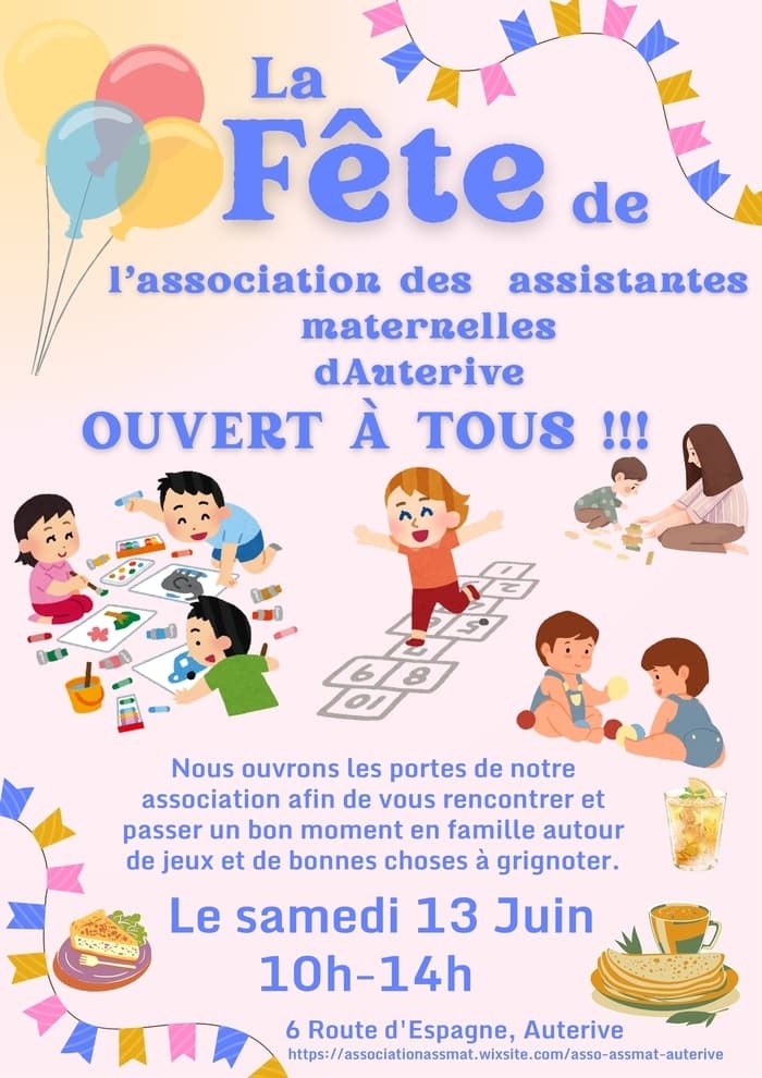 Illustration de l'événement : Fête de l'Association des Assistantes Maternelles d'Auterive