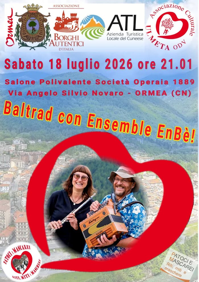 Illustration de l'événement : manifestazione patoci e mascarei con bal folk con Ensemble EnBè