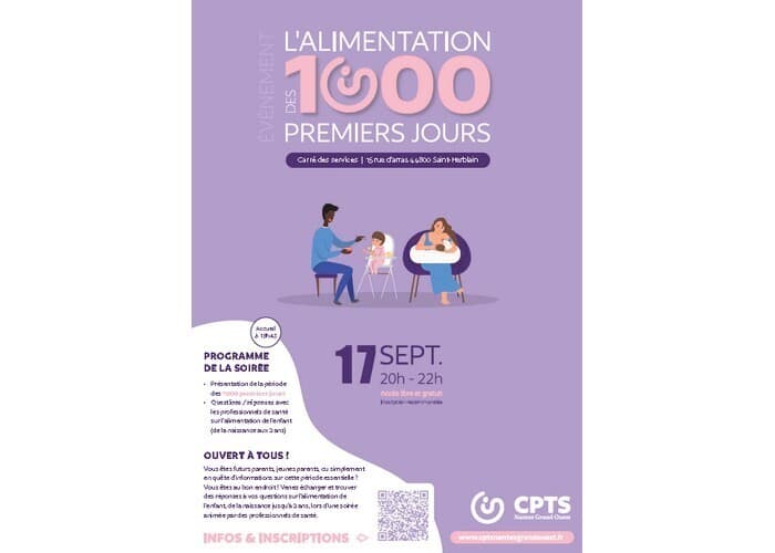 Illustration de l'événement : L'alimentation des 1000 premiers jours (de la grossesse aux 2 ans de l’enfant)