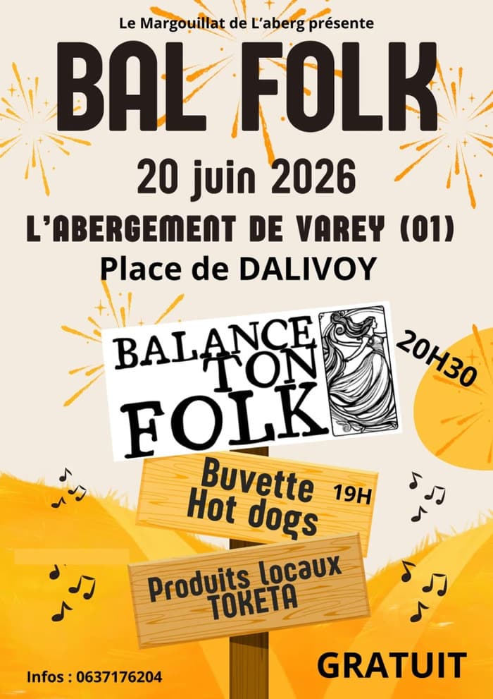 Illustration de l'événement : Bal Folk à l'Abergement en Varey
