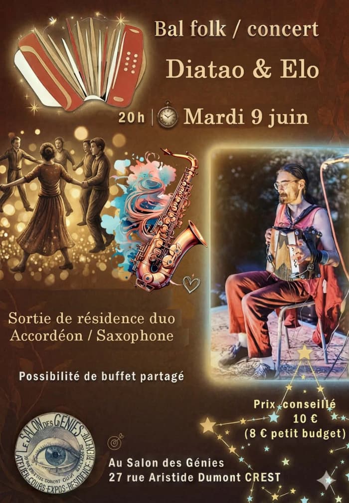 Illustration de l'événement : Bal Folk LIVE avec Tao et Elo