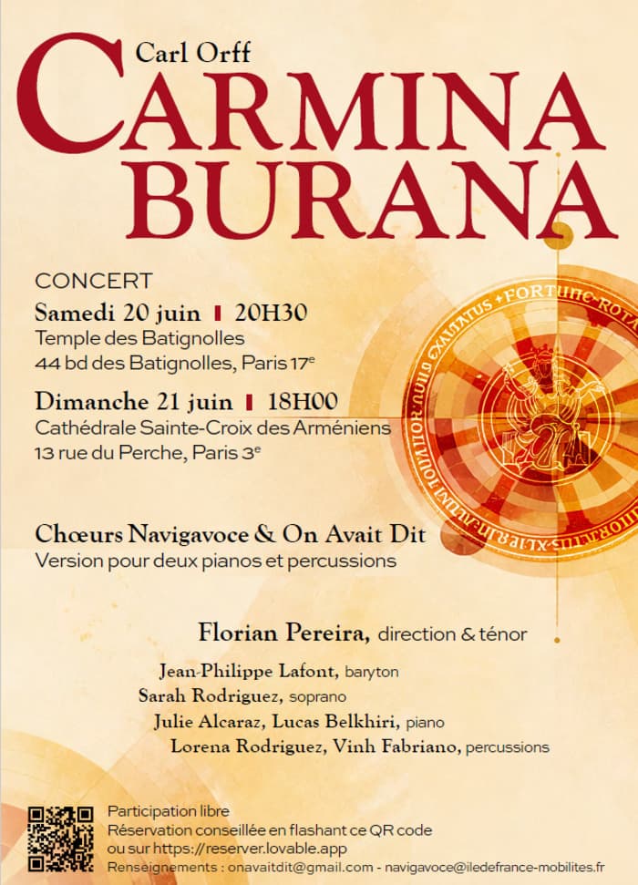 Illustration de l'événement : Carmina Burana