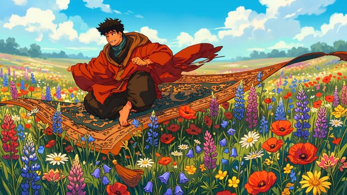 Illustration de l'événement : Aladin et la fête des fleurs