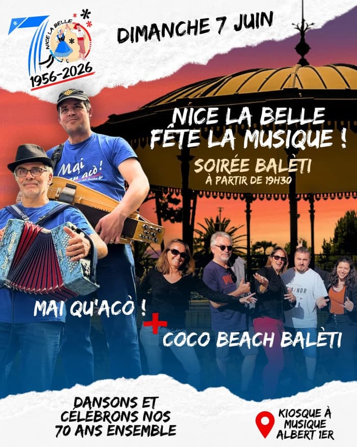 Illustration de l'événement : Balèti, Nice la belle fête la musique