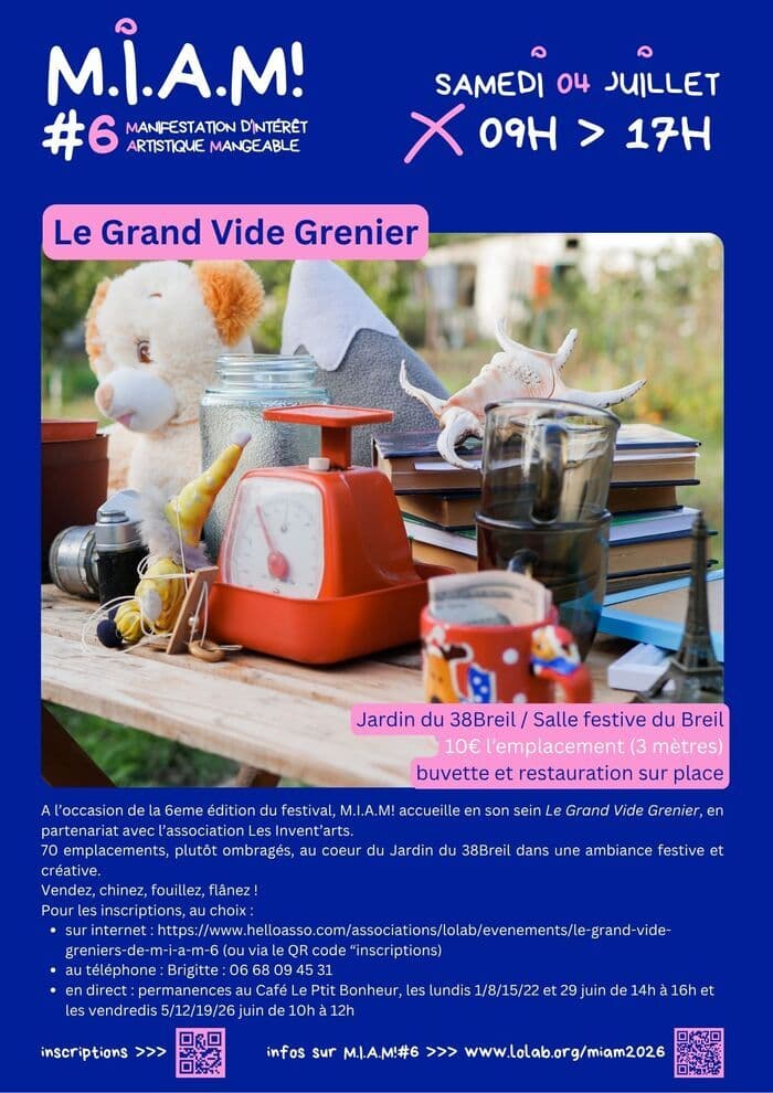 Illustration de l'événement : Le Grand Vide Grenier de M.I.A.M!