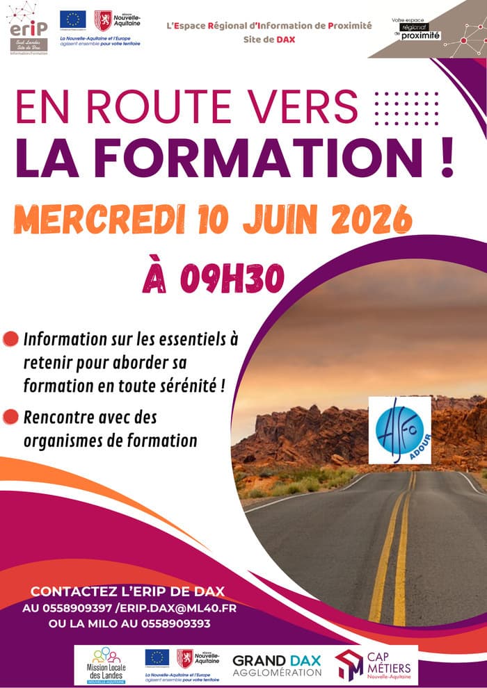 Illustration de l'événement : ERIP de Dax - En route vers la formation !