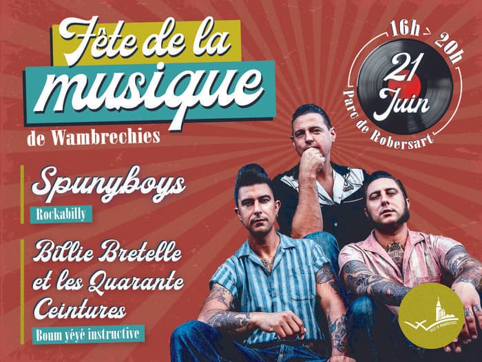 Illustration de l'événement : [Fête de la musique] Spunyboys + Billy Bretelle et les quarante ceintures