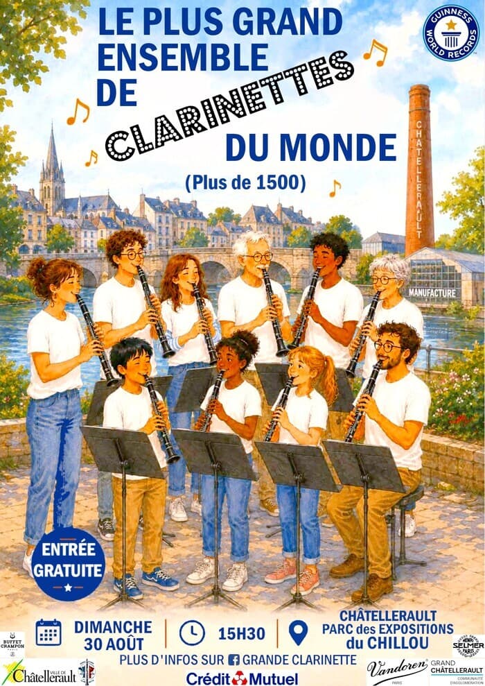 Illustration de l'événement : Le plus grand ensemble de clarinettes du monde