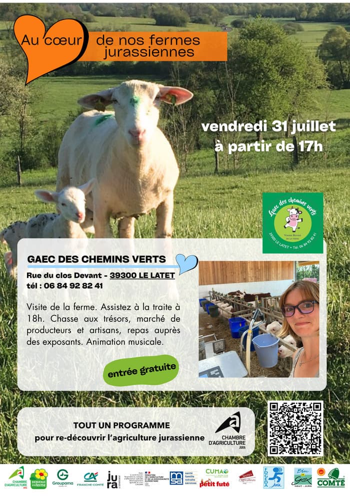 Illustration de l'événement : Au Coeur de nos Fermes Jurassiennes - GAEC DES CHEMINS VERTS