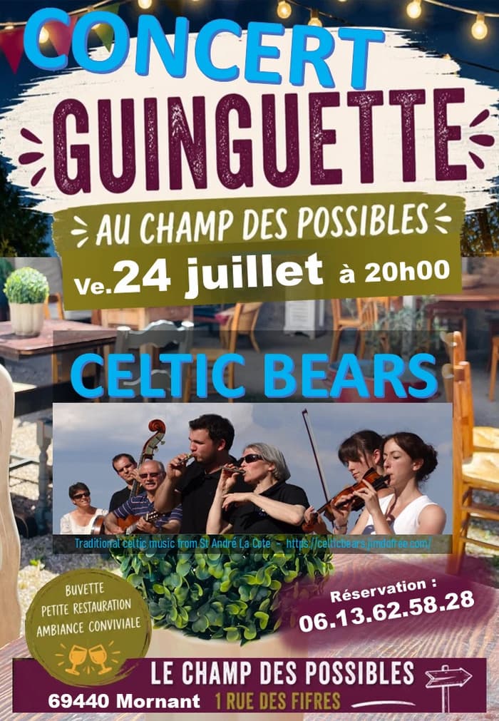 Illustration de l'événement : Celtic Bears concert à la Guiguette au champ des possibles