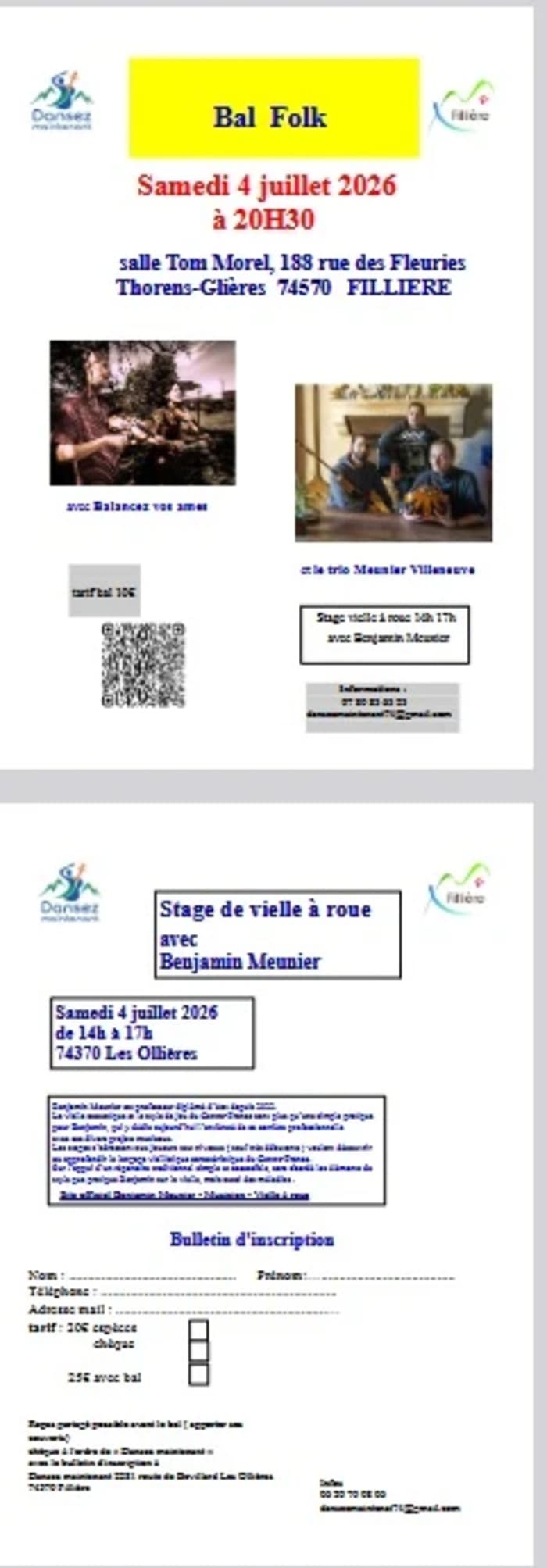 Illustration de l'événement : Bal folk et stage de vielle à roue