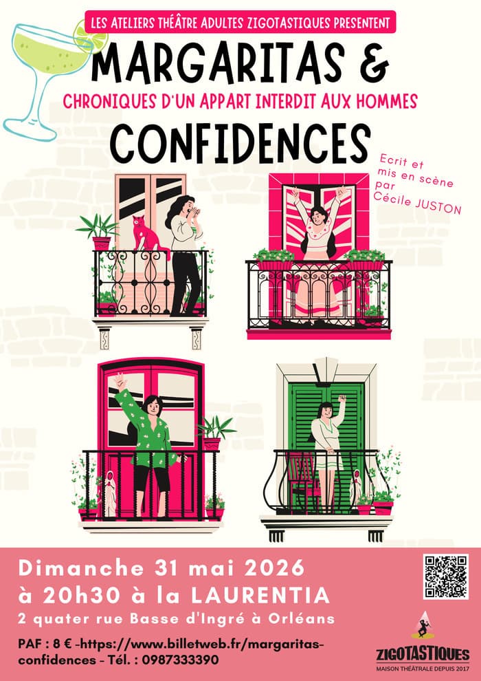 Illustration de l'événement : Spectacle- Margaritas et confidence
