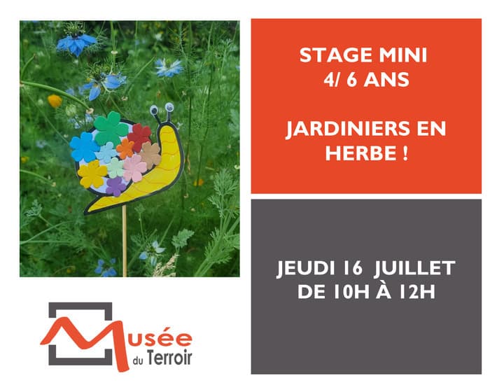 Illustration de l'événement : Stage Mini 4/6 ans : Jardiniers en herbe !