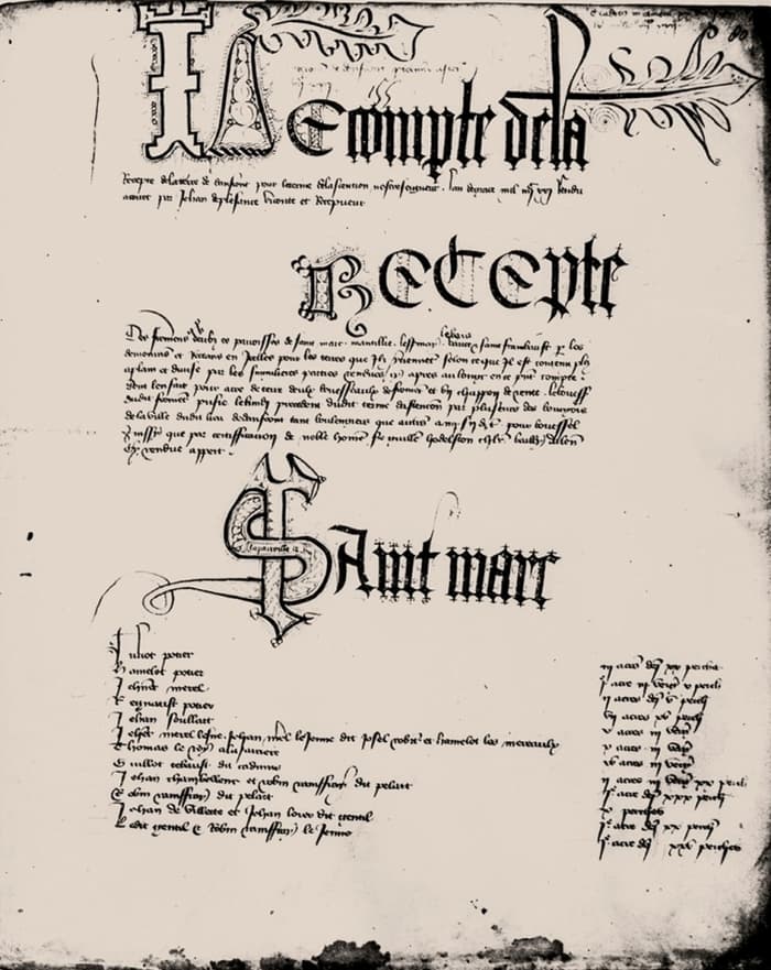 Illustration de l'événement : Exposition et conférence : documents médiévaux domfrontais