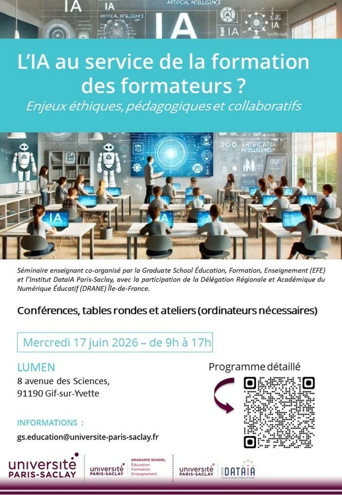 Illustration de l'événement : Séminaire des enseignants, « IA et pédagogie » : Former les formateurs aux enjeux de l'IA