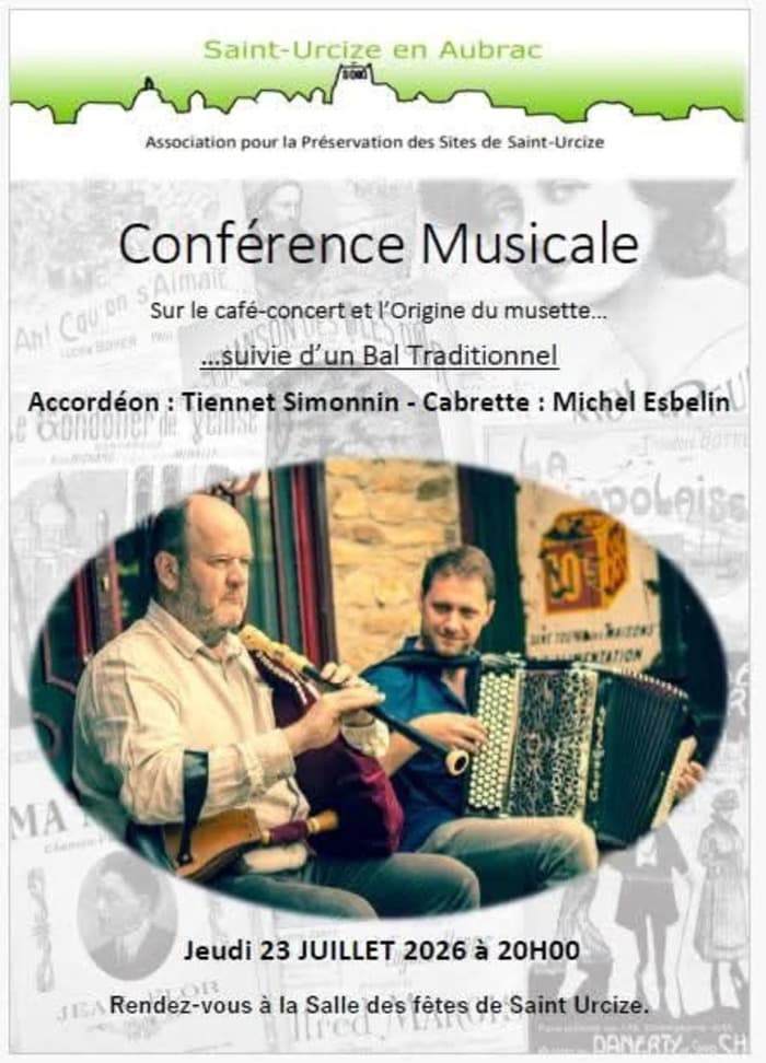 Illustration de l'événement : Conférence et bal trad avec duo Esbelin Simonnin
