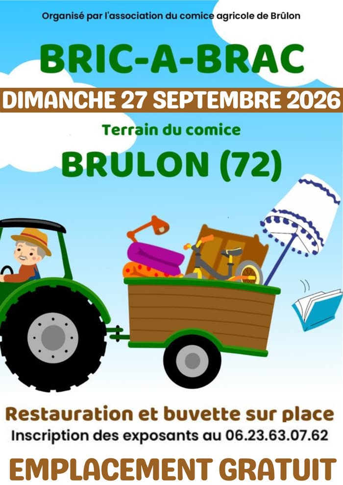 Illustration de l'événement : Bric-à-Brac du Comice Agricole de BRÛLON